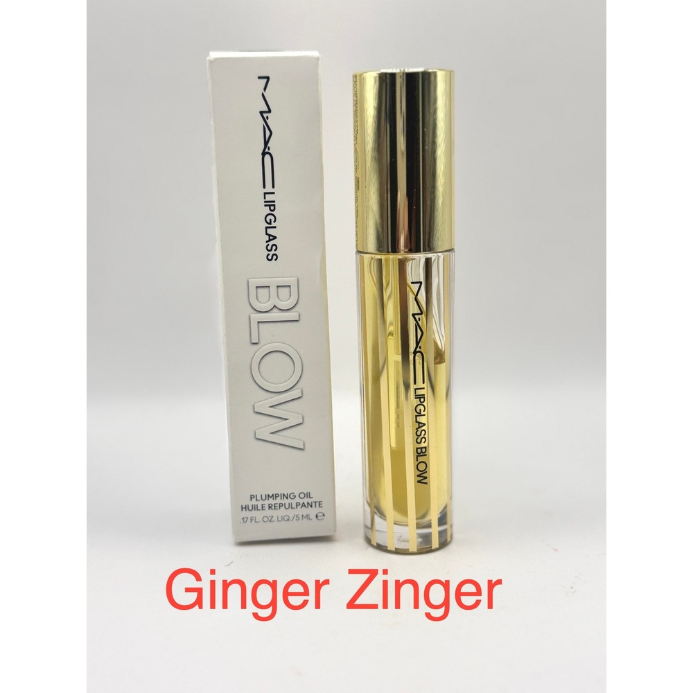 MAC Lipglass Blow Plumping Oil Ginger Zinger NIB